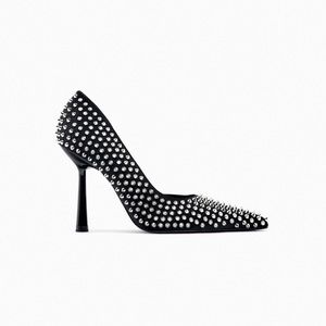 🆕 ZARA STUDDED HIGH HEEL SHOES